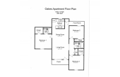 Oakes 3 bdr 2 bath floorplan